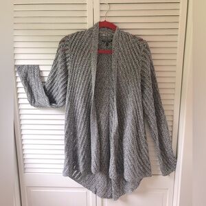 Eileen Fisher Woman Crochet Waterfall Open Cardigan